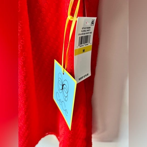 {CeCe} Poppy Red Ruffled Top - Picture 4 of 7